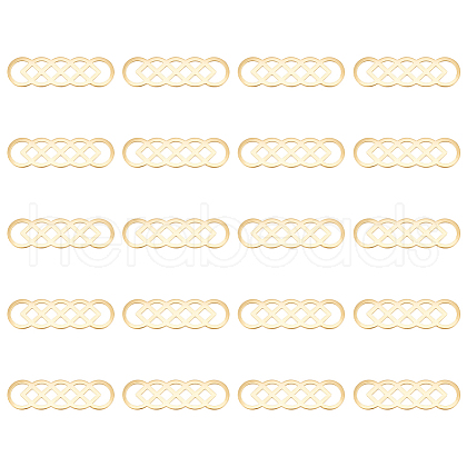 Unicraftale 20Pcs 201 Stainless Steel Links/Connectors STAS-UN0058-90-1