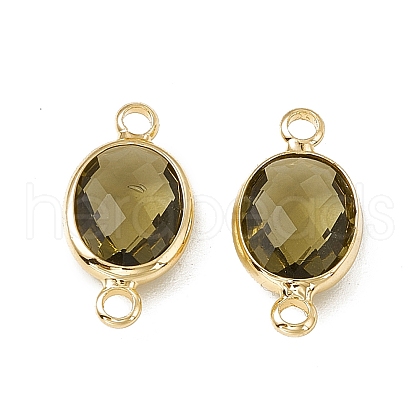 Transparent K9 Glass Connector Charms GLAA-A005-10G-08-1