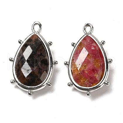 Natural Rhodonite Pendants G-B009-02P-U-1