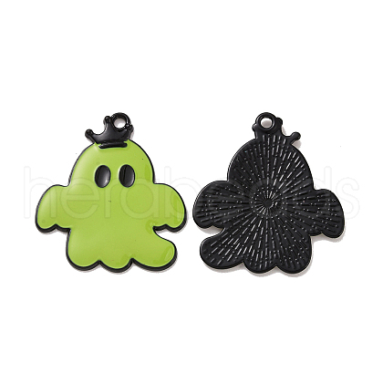 Halloween Theme Rack Plating Alloy Enamel Pendants PALLOY-O109-45EB-1