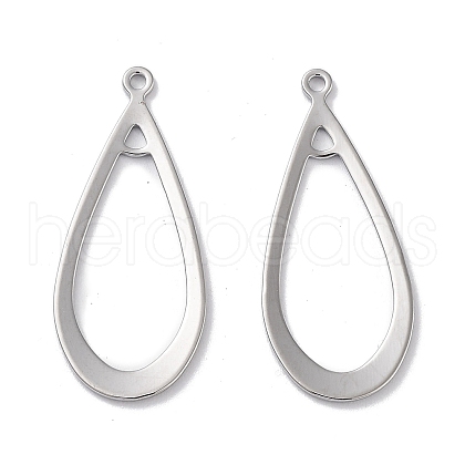 Brass 2-Loop Link Pendants KK-E107-07P-1