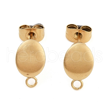 Ion Plating(IP) 304 Stainless Steel Stud Earring Findings STAS-I071-18G-1