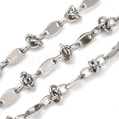 304 Stainless Steel knot with Oval Link Chains CHS-S012-04P-1