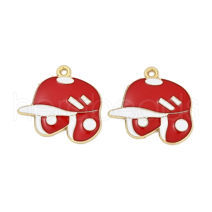 Alloy Enamel Pendants ENAM-V001-01F-G-1