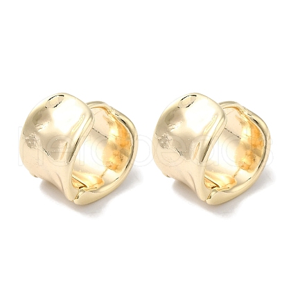 Ring Brass Hoop Earrings for Women EJEW-U008-10G-1