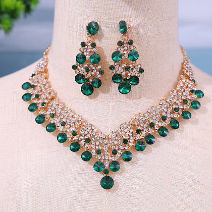 Alloy Rhinestone Jewelry Sets FS-WGE40D6-02-1