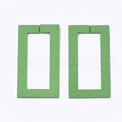 Spray Painted Wood Linking Rings WOOD-T010-15B-1