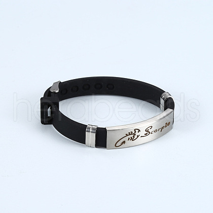 Silicone Cord Bracelets WG3CB09-07-1