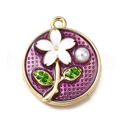 Alloy Enamel Pendants ENAM-K076-10A-G-1