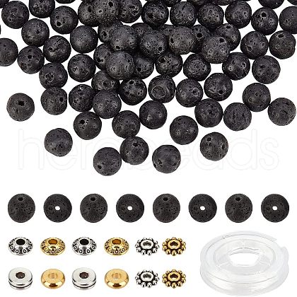  120Pcs 6 Style Tibetan Style Alloy Spacer Beads KK-NB0001-54-1