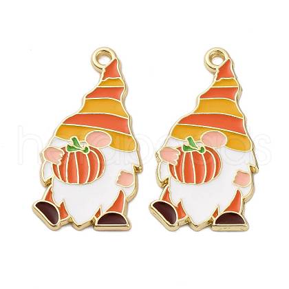 Thanksgiving Day Alloy Enamel Pendants ENAM-V002-02E-G-1