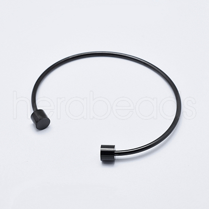 Eco-Friendly 316 Surgical Stainless Steel Cuff Bangle Making STAS-J038-25B-1