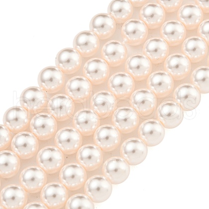 Glass Pearl Beads Strands HY-G002-01C-03-1