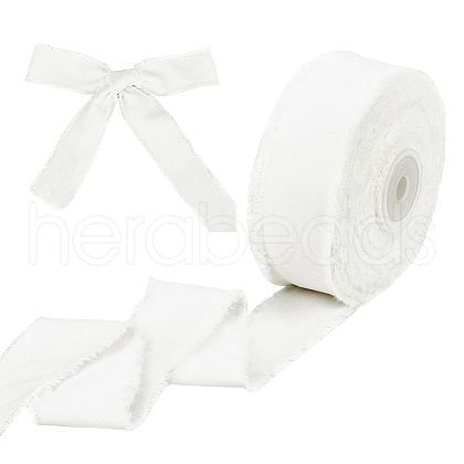 10 Yards Velvet Frayed Ribbon SRIB-WH0011-226A-1