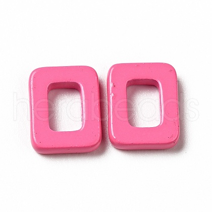 Spray Painted 201 Stainless Steel Linking Rings STAS-G304-06D-1