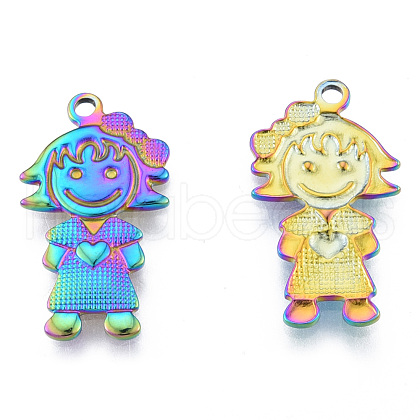 Ion Plating(IP) 304 Stainless Steel Pendants STAS-N098-183M-1
