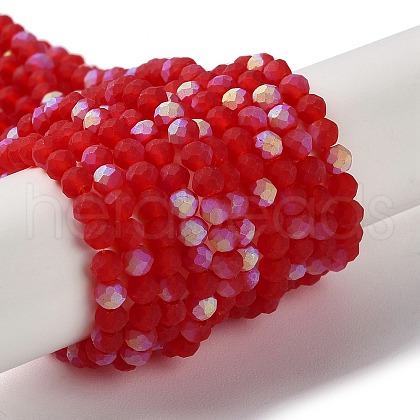 Imitation Jade Glass Beads Strands EGLA-YW0003-19B-01-1