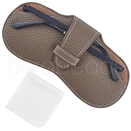 CREATCABIN 1Pc PU Leather Glasses Case AJEW-CN0002-38C-1