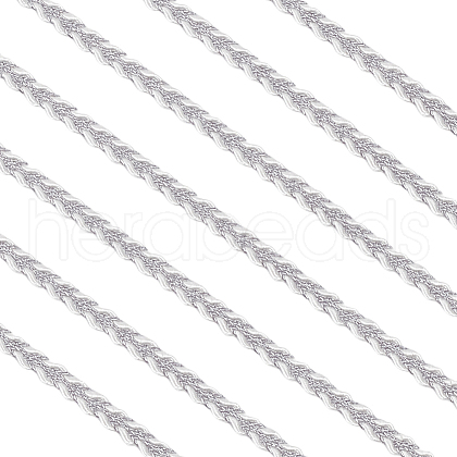10 Yards Polyester Braided Lace Trims SRIB-WH0011-240B-1
