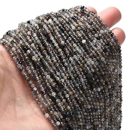 Natural Iolite Beads Strands G-RM2025-22-3mm-1