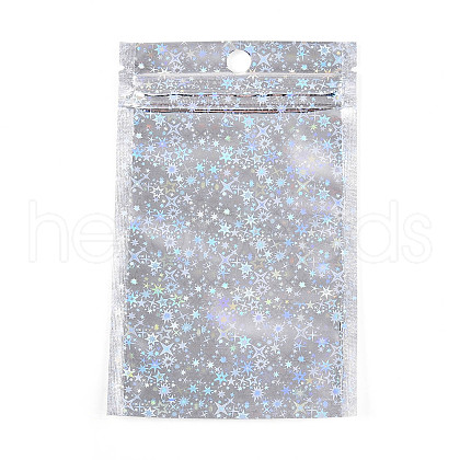 Glitter Holographic Star Plastic Packaging Yin-yang Zip Lock Bags OPP-N002-02E-1