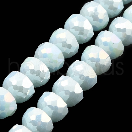 AB Color Plate Glass Beads Strands EGLA-P051-02A-B05-1