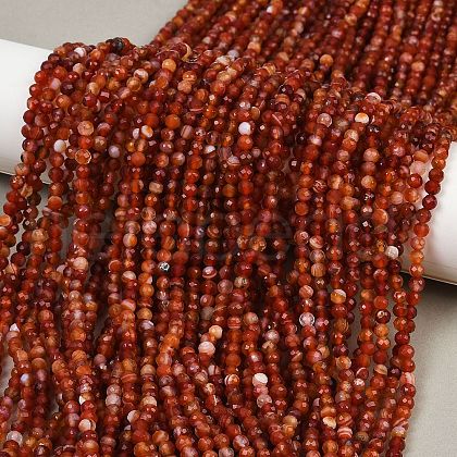 Natural Carnelian Beads Strands G-RM250101-C17-1