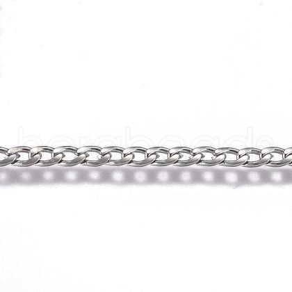 Tarnish Resistant 304 Stainless Steel Chain CHS-G017-11P-0.6mm-1