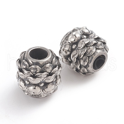 304 Stainless Steel Beads STAS-F237-36AS-1