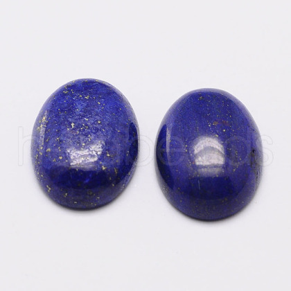 Dyed Oval Natural Lapis Lazuli Cabochons G-K020-25x18mm-02-1