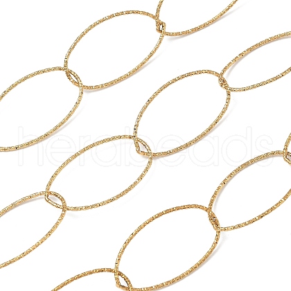 304 Stainless Steel Oval Link Chains CHS-C018-01A-G-1