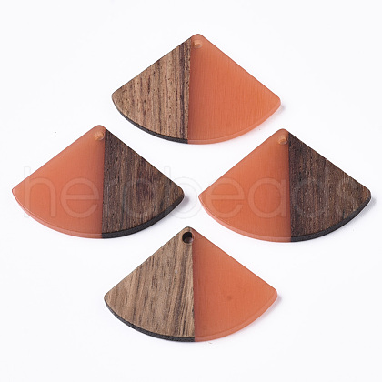 Resin & Wood Pendants RESI-S358-86B-04-1