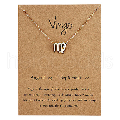 Alloy Constellation Pendant Necklaces WG6F1B2-08-1