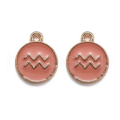 Alloy Enamel Pendants ENAM-S124-01B-11J-1