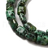 Dyed Natural African Turquoise(Jasper) Beads Strands G-G085-A06-01-3
