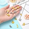 15Pcs 15 Styles Ocean Theme Alloy Pendants FIND-YW0005-11-4