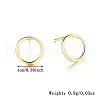 Simple and Stylish S925 Sterling Silver Circle Stud Earrings EY1220-1-2