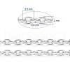 Non-Tarnish 3.28 Feet 304 Stainless Steel Cable Chains X-CHS-F006-02C-P-3