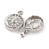 Brass Pendant Cabochon Settings KK-U074-16P-2