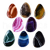 Dyed Natural Brazilian Agate Big Pendants G-T104-16M-3
