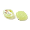Resin Imitation Pearl Iridescent Pendants RESI-I062-01D-2