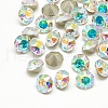 Pointed Back Glass Rhinestone Cabochons RGLA-T110-5mm-001AB-1