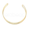 Rack Plating Brass Cuff Collar BJEW-Q350-02G-1