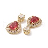 Brass Micro Pave Cubic Zirconia Pendants ZIRC-F134-19G-01-3