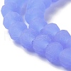 Imitation Jade Solid Color Glass Beads Strands EGLA-A034-J2mm-MD03-4