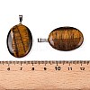 Natural Tiger Eye Pendants G-T138-207F-3