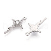 Rack Plating Alloy Rhinestone Pendants PALLOY-T090-46P-2