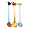 Handmade Glass Fruits Spoons AJEW-A067-01-1