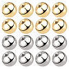 Beebeecraft 60Pcs 2 Colors Stainless Steel Ear Nuts STAS-BBC0003-34-1