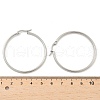 Tarnish Resistant 304 Stainless Steel Big Hoop Earrings X-EJEW-F105-06P-4